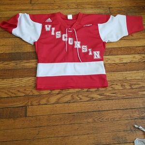Adidas Wisconsin hockey jersey